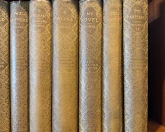 Antique set of Novels and Romances of Edward Bulwer-Lytton 40-volume set published by Little, Brown & Co. (Boston, between 1891 and 1897)