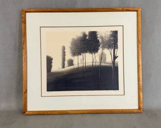 "Just Beyond" signed lithograph by Robert Kipniss, 17 X 14", edition #270/275, framed size 27”W x 24”H