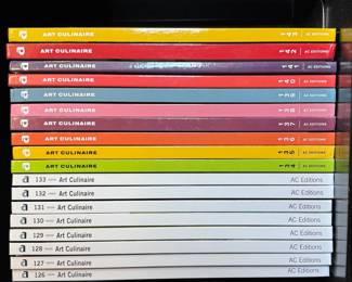 Art Culinaire quarterly magazines, hardbound, issues 126 through 143