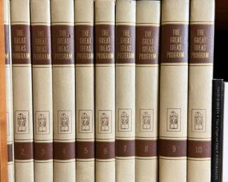 The Great Ideas Program 10-volume set set published by Encyclopædia Britannica and edited by Mortimer J. Adler between 1959 and 1963;  Designed as a companion reading and discussion series to Great Books of the Western World