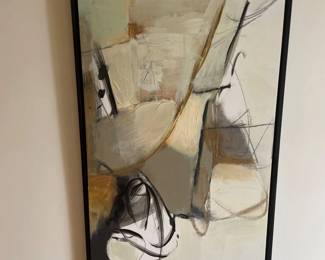 035 Abstract Oil Painting on Canvas Framed
