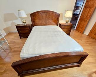 traditional solid wood bed