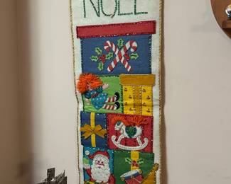 Sequened Christmas wall hanging