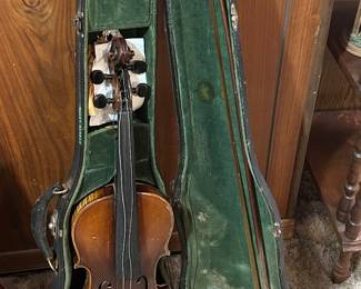 Vintage violin in case