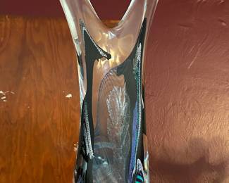 Hugh signed Karg glass piece