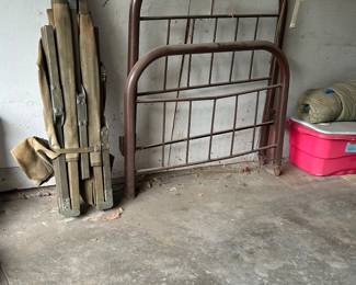 Twin size metal headboard and footboard 