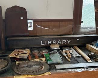 Library sign 