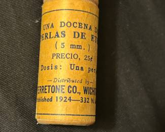 Antique Ferretone medicine package