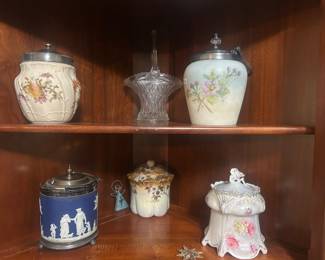 Vintage biscuit jars