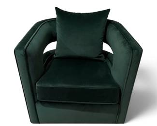 Green Velvet Accent Chair