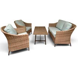 4pc. Wicker Patio Set