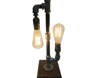 Industrial Pipe Table Lamp