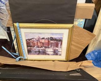 harbor art framed