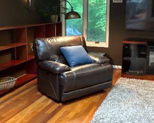 oversize leather rocker recliner