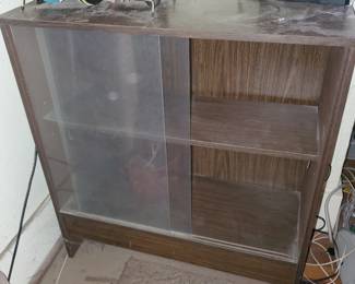 (1) of (2) MCM bookcases