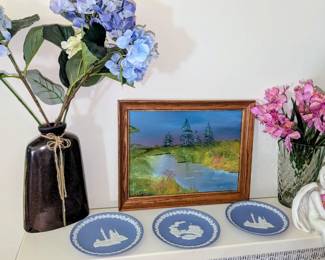 Wedge wood plates