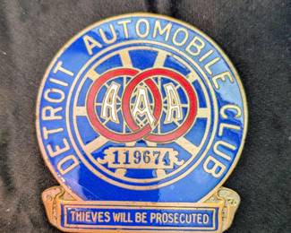 Detroit automobile club AAA grow badge