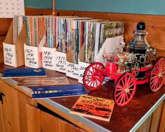 Assortment of vintage automobile magazines