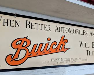 Buick metal wall sign