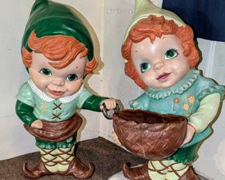 Ceramic elves, so cute!