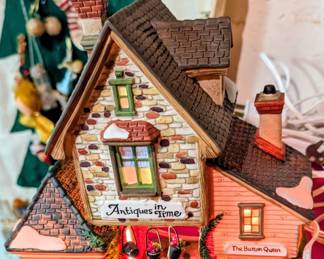 Christmas light up village houses