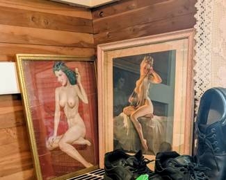 Oh my! Vintage nude pin ups!