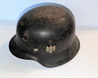 Original German m42 stahlhelm heer WWII helmet - one side decal