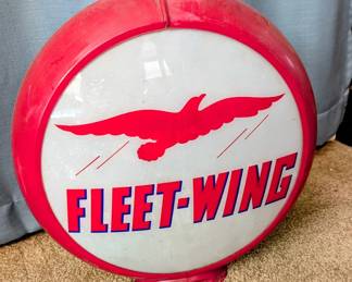Fleet Wing gas pump globe