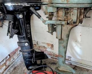 Vintage mercury & elgin boat motor