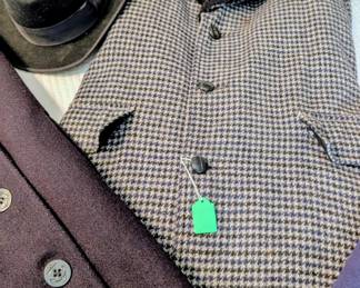 Vintage men's clothing, jackets
