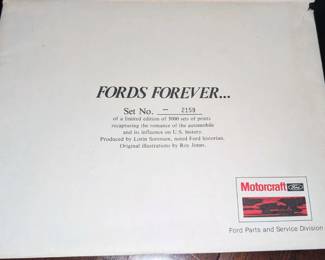 Fords forever set 2159 of a limited edition of 3,000 sets of prints
