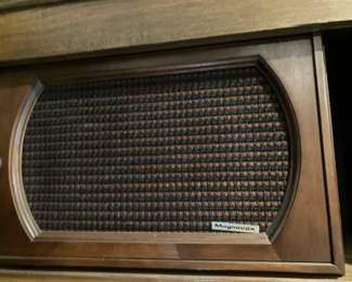 One of a pair of vintage Magnavox speakers
