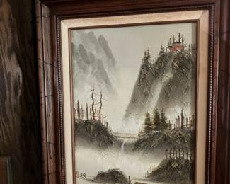 Signed Japanese painting
