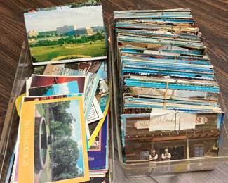 Hundreds of vintage postcards