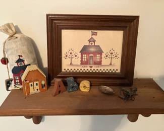 Vintage 80's primitive decor
