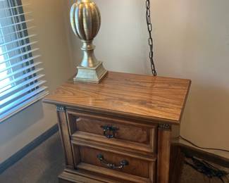 One of a pair of Stanley Furniture nightstands