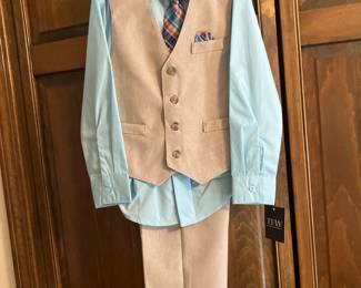 NWT boy's shirt, pant, vest, and tie
