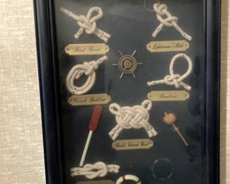 Nautical knots in shadow box