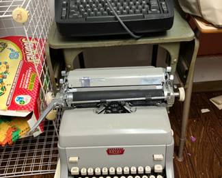 IBM Selectric typewriter (top), Royal typewriter