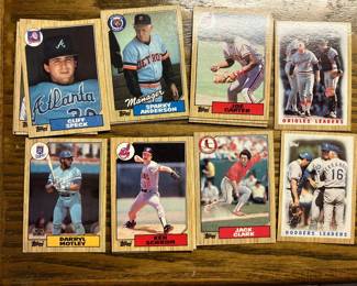 Topps 1980's baseball cards