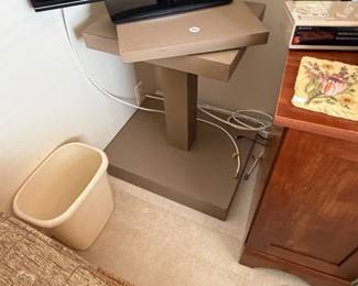 TV stand on Lazy, Susan