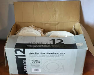 Lot 30: Full Dish Set • 65 Pieces • New In Box