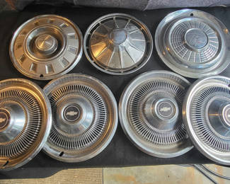 Lot 66: Lot of 7 Vintage Hub Caps