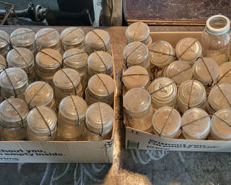 Lot 35: Huge Lot of Vintage Ball & Atlas Mason Jars
