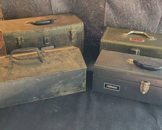 Lot 71: Lot of 4 Vintage Tool Boxes