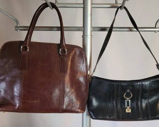 Lot 109: Lot of 2 Leather Purses • Etienne Aigner & Valentina