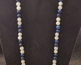 Lot 21: Vintage Lapis Lazuli Blue Lace Agate .925
