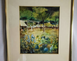 Lot 23: Framed Original Signed Art Piece