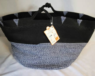 Lot 50: New Extra Large Cotton Rope Blanket Basket