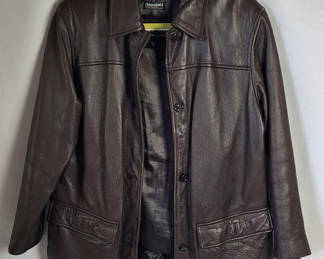 Lot 14: Vintage Mens Thinsulate Leather Jacket •Med.